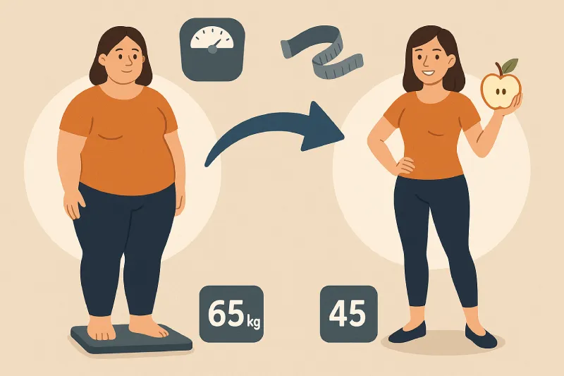 cara menurunkan berat badan 65 kg menjadi 45 kg