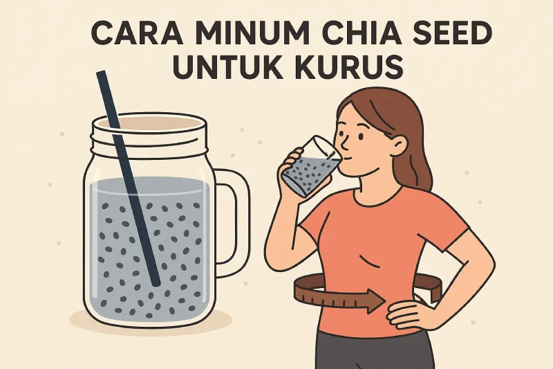 cara minum chia seed untuk kurus