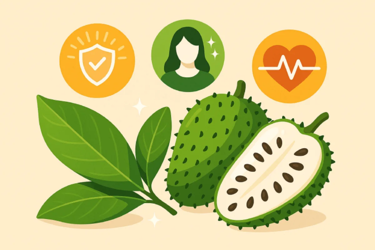 manfaat daun sirsak untuk tumor jinak