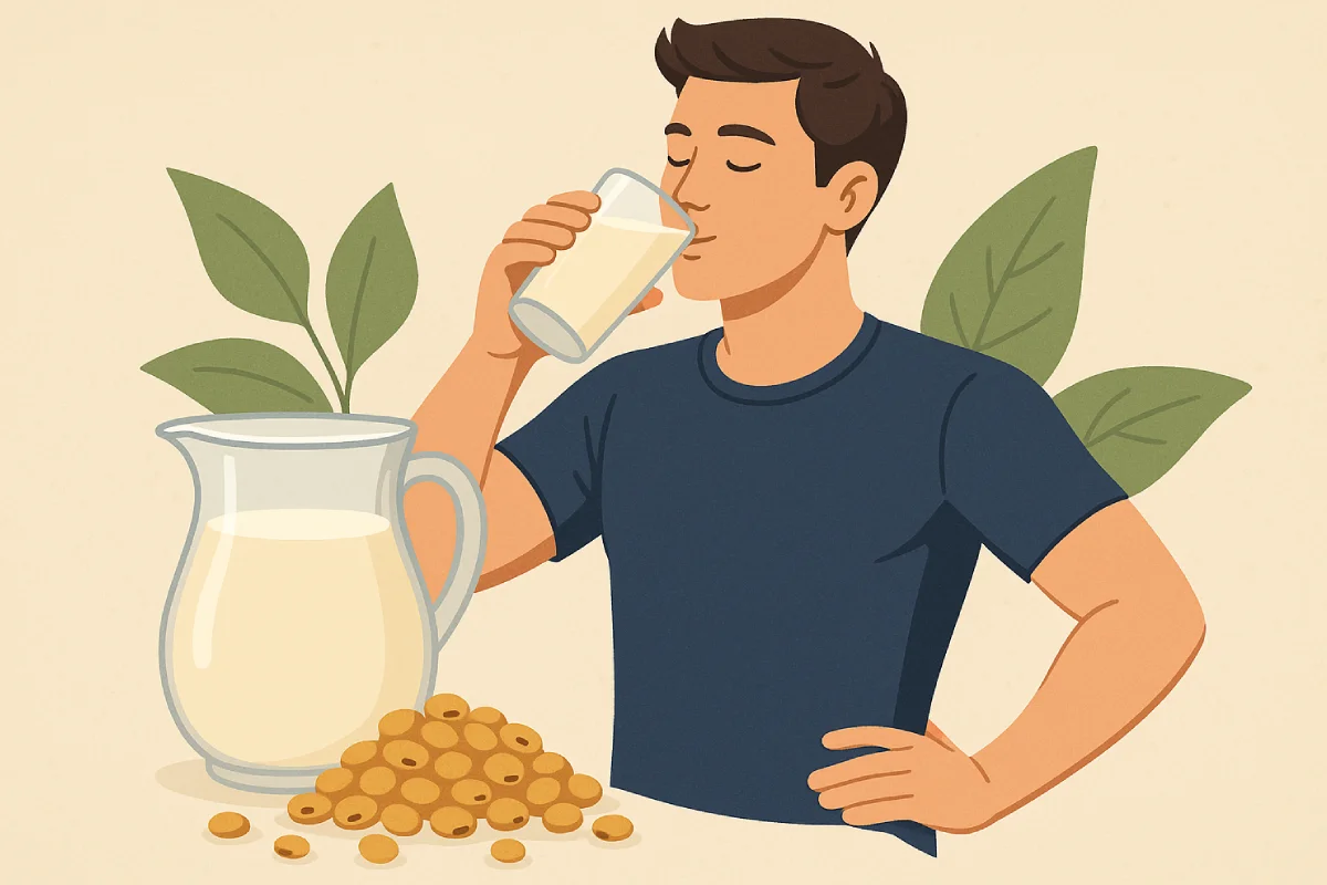 Manfaat susu kedelai untuk pria tidak perlu diragukan, kaya akan isoflavon, serat, dan rendah lemak jenuh, menjadikannya pilihan sehat untuk mendukung gaya hidup aktif dan keseimbangan hormon secara alami.
